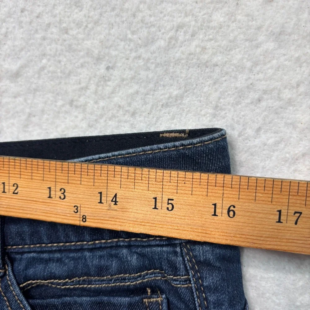 Democracy Ab Solution Straight Leg Jeans Indigo Blue Stretch Womens Size 10 #915